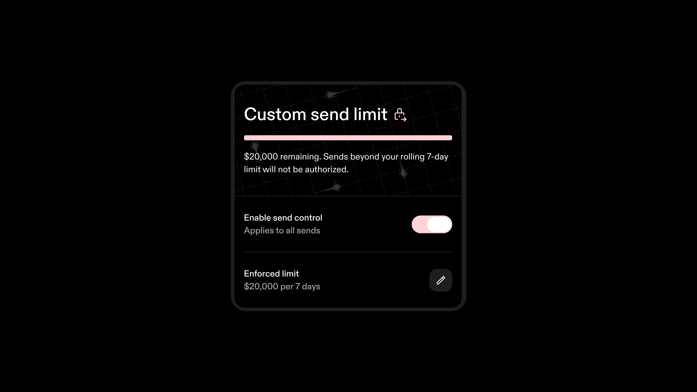 Set a custom send limit